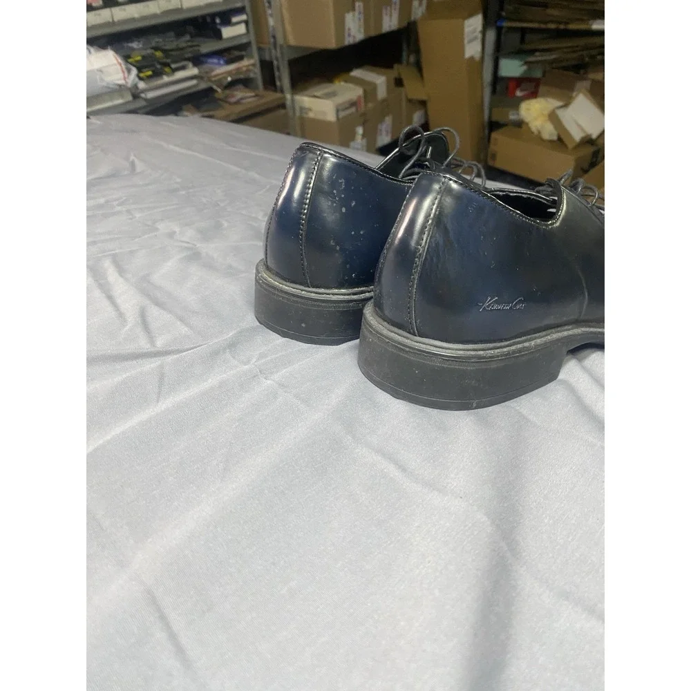Kenneth Cole Reaction Men's Wingtip Dress Shoes Blue Size 13M Lace Up Oxford
